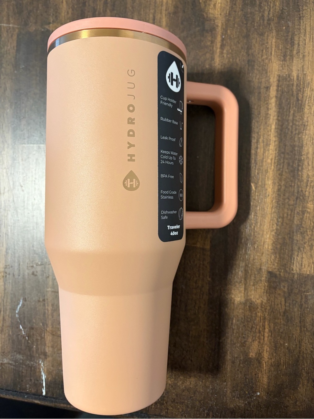 HydroJug Traveler 40oz Insulated Tumbler - caramel - Picture 2 of 3